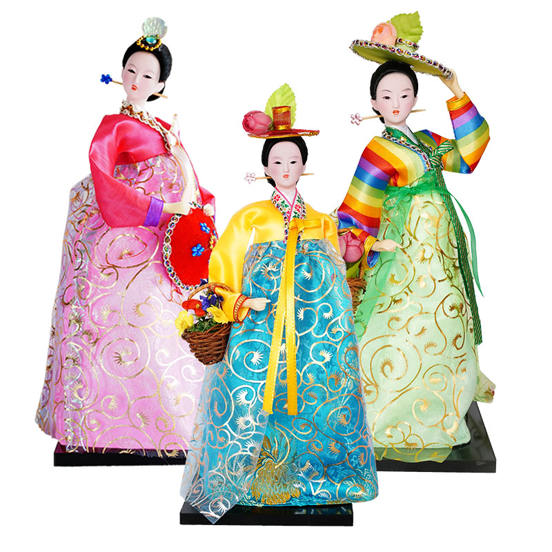 Korean Lifestyle Items - Boneka nasional Korea 30 CM, kerajinan