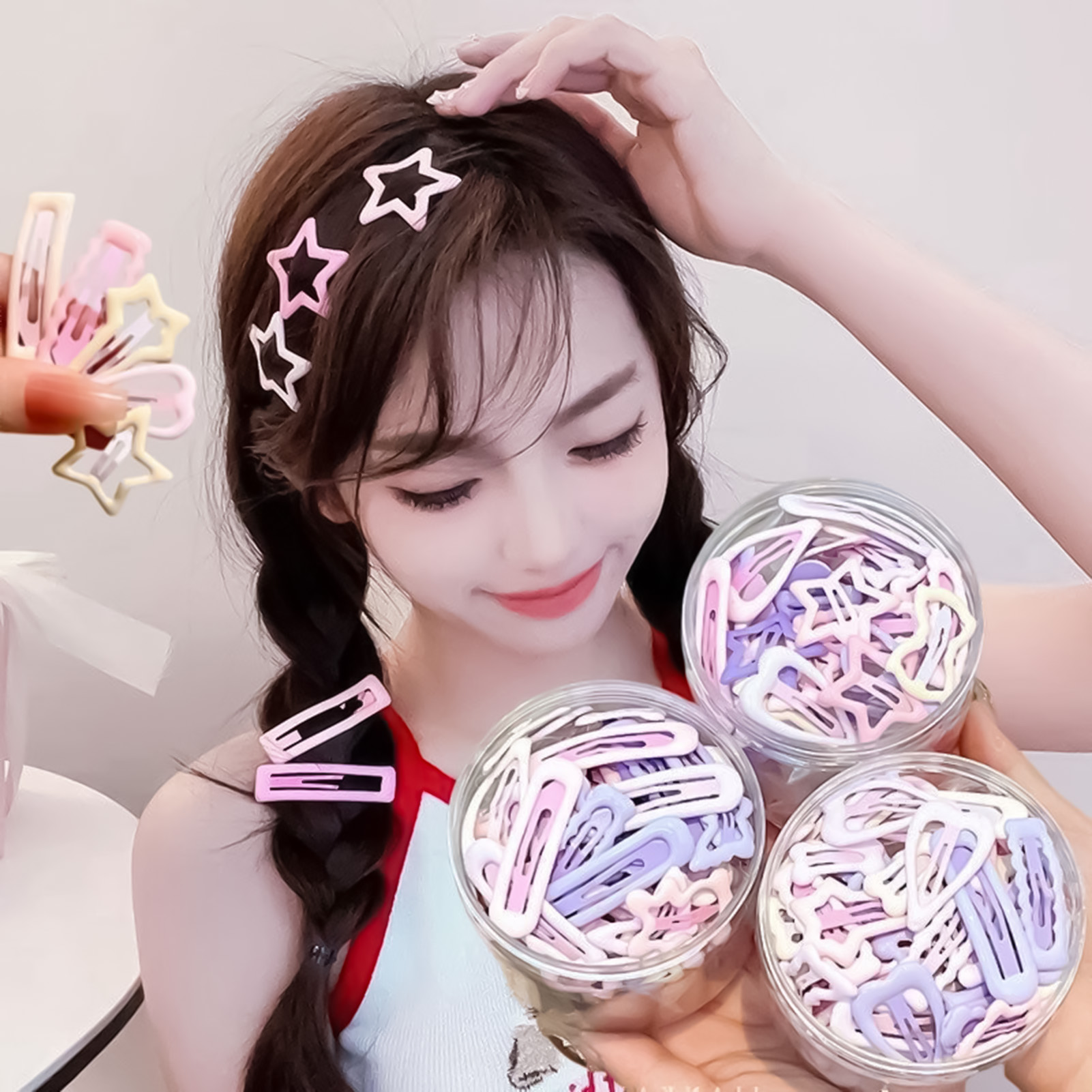 Lifestyle In Korean - 3 buah pin hiasan kepala gaya