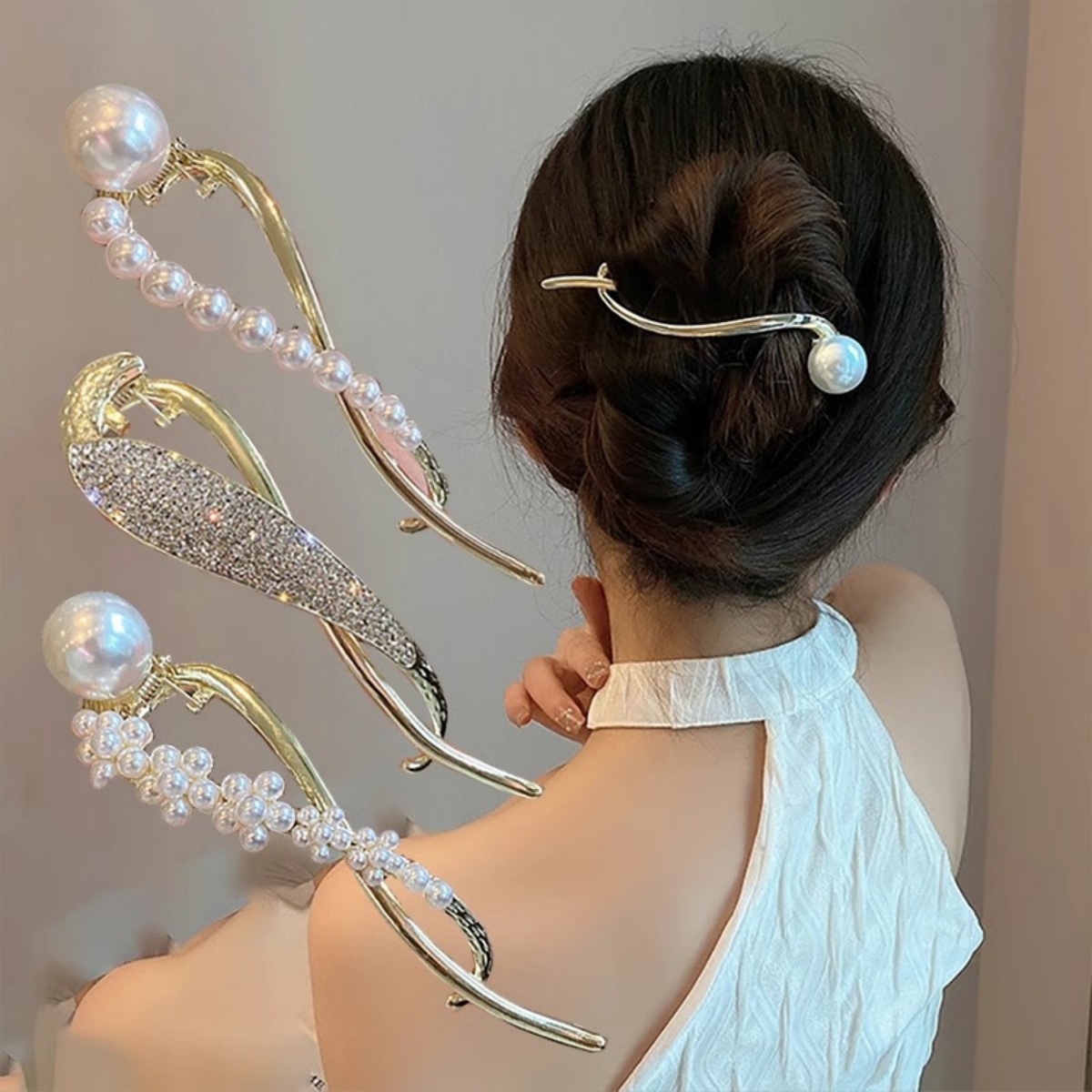 Jepit Rambut Mutiara Glitter E - Lifestyle In Korean ulasan dan harga