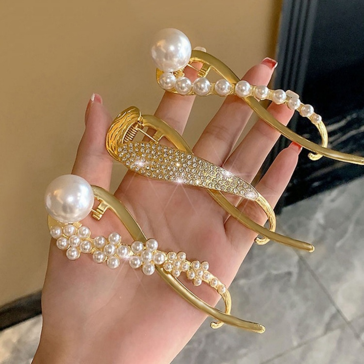 Jepit Rambut Mutiara Glitter E - Lifestyle In Korean ulasan dan harga